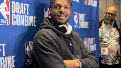 Los Lakers eligen al hijo de LeBron James como número 55 del draft de la NBA