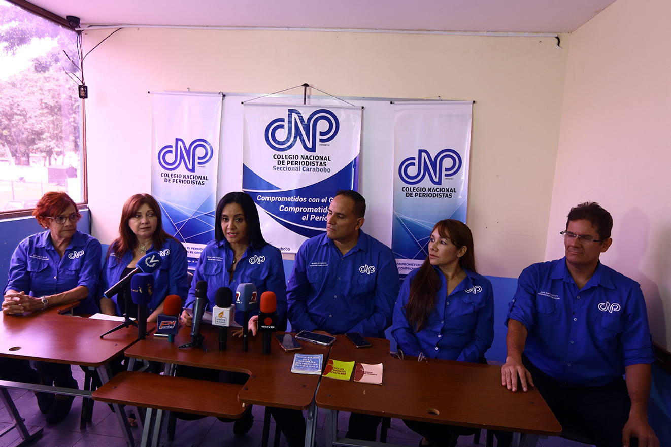 CNP Carabobo rechazó toda acción orientada a silenciar y amedrentar a los periodistas