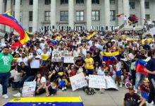 Venezolanos se congregan en Utah en apoyo a María Corina