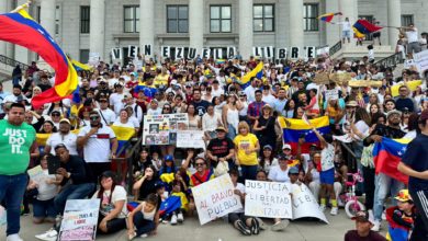 Venezolanos se congregan en Utah en apoyo a María Corina