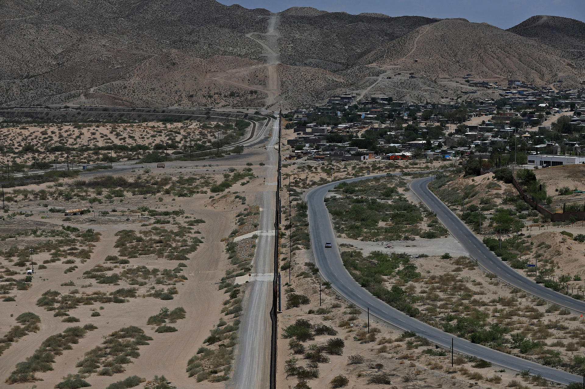 Pocos migrantes y una frontera vigilada, la imagen en El Paso (EE.UU.) en un año electoral