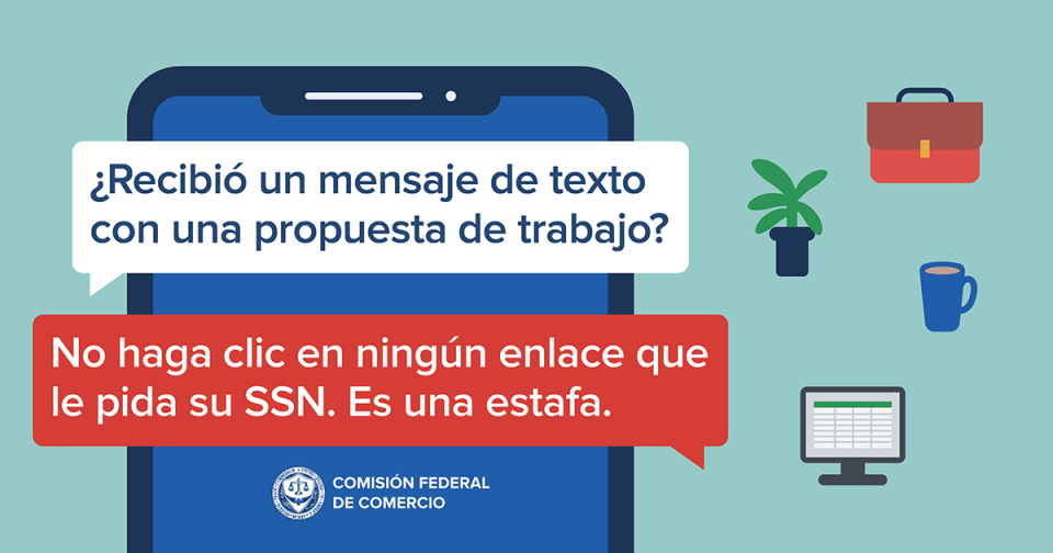 No le envíes tu número de Seguro Social a un “empleador” por WhatsApp. Es una estafa