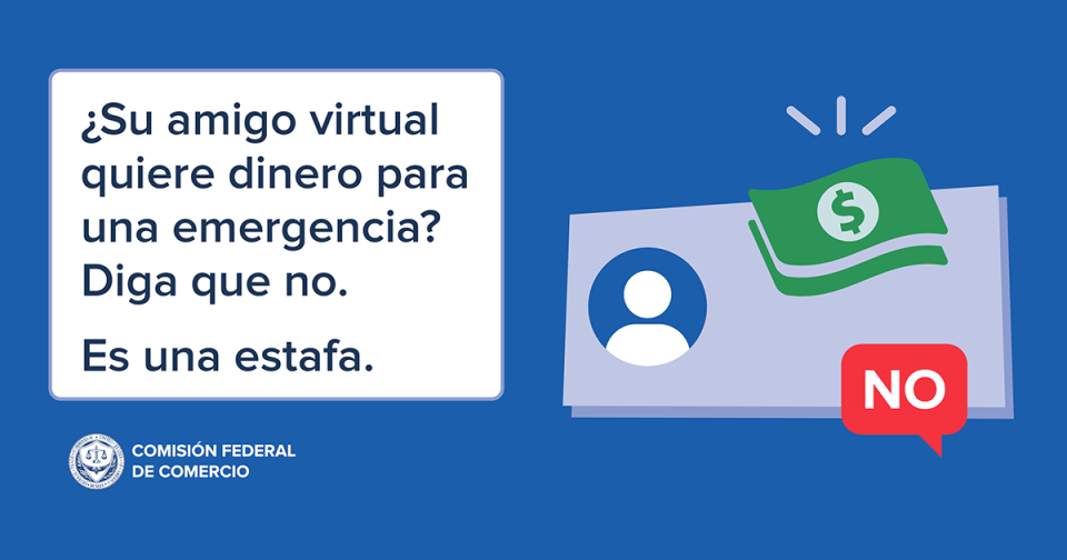 ¿Un amigo que conociste en línea necesita dinero para una emergencia? Eso es una estafa
