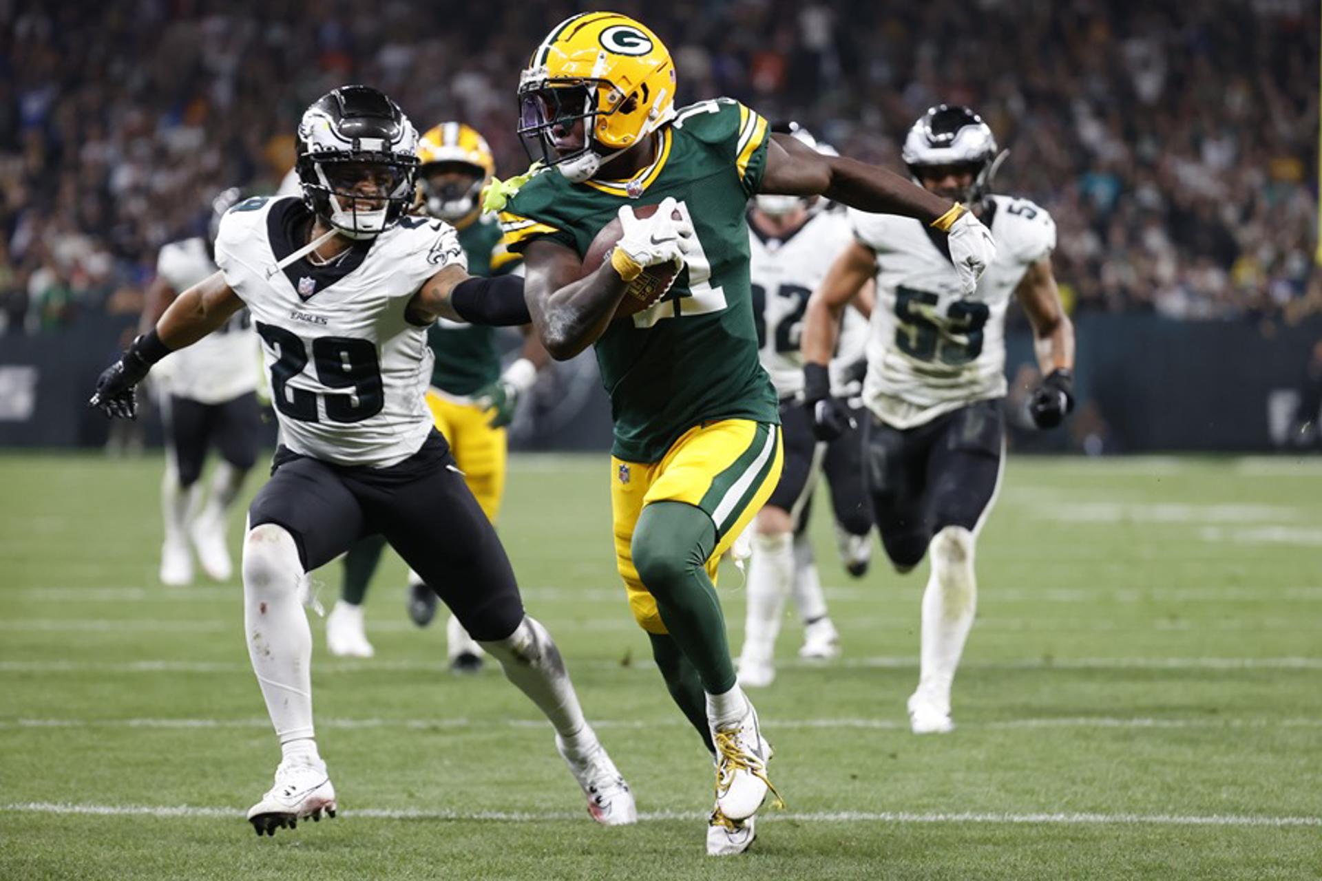 34-29. Los Eagles y Barkley tumban a Packers en el primer partido de la NFL en Sudamérica