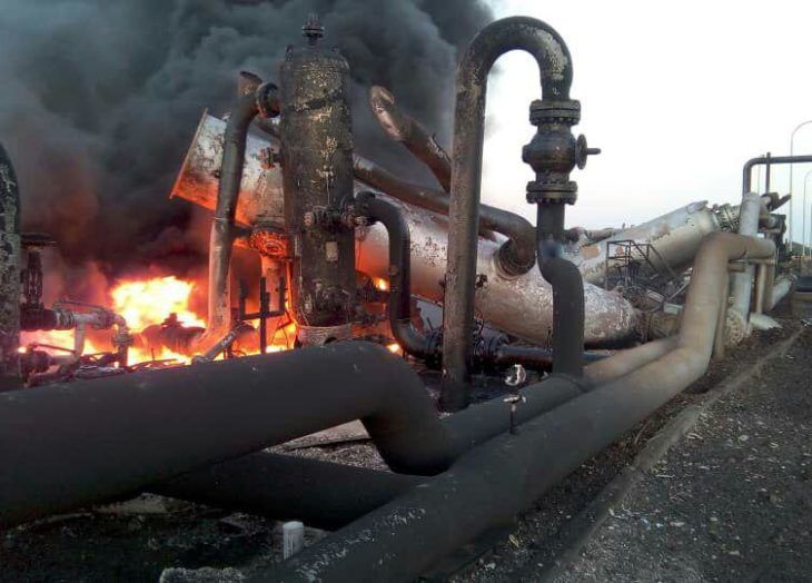 Investigan origen de explosión e incendio en gasoducto de Venezuela que dejó al menos 5 personas heridas (+VIDEO)