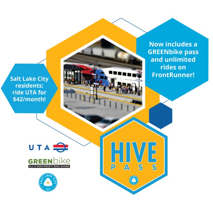 ¿Sabía que puede obtener un Hive Pass, un pase de transporte público de UTA por $42 al mes?