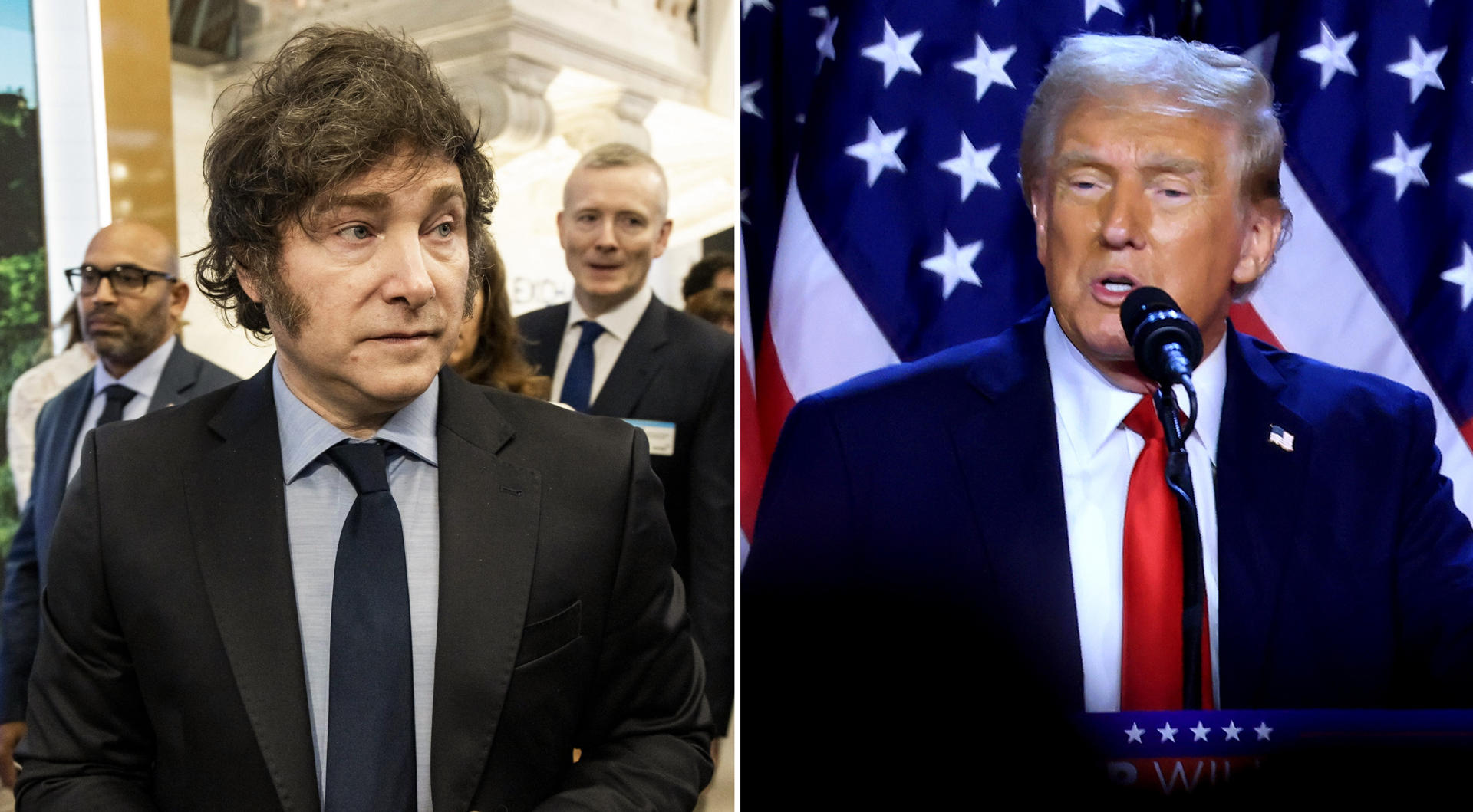 Milei participa en foro conservador que se celebra en la residencia de Trump en Florida