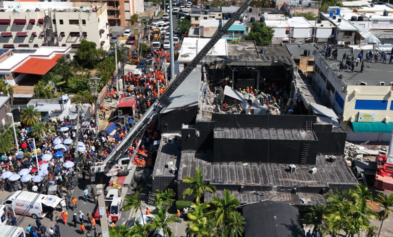 Se incrementan a 124 los muertos en el accidente de la discoteca Jet Set en Santo Domingo