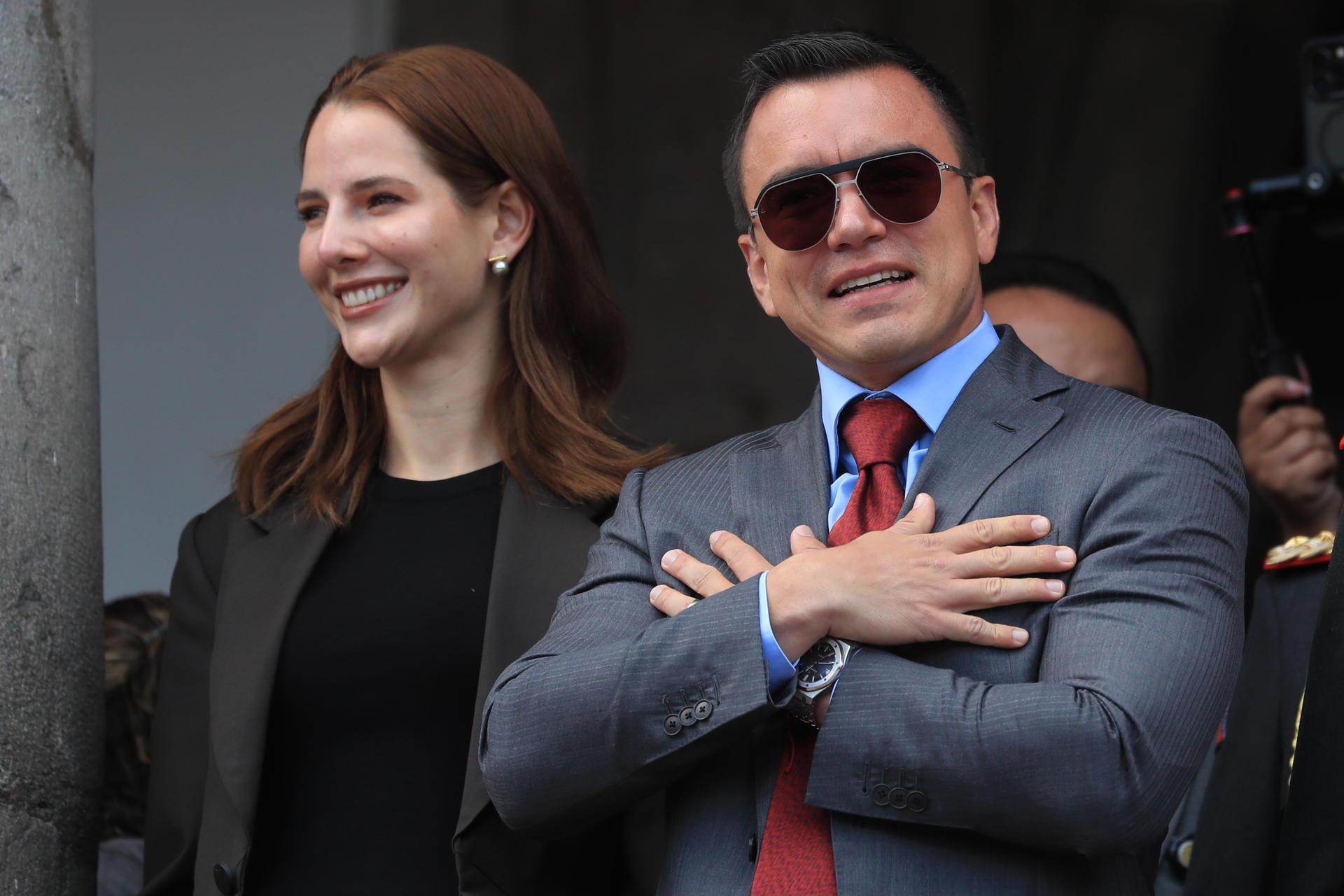 Ecuador está en "alerta máxima" tras un informe militar de posibles atentados contra Noboa