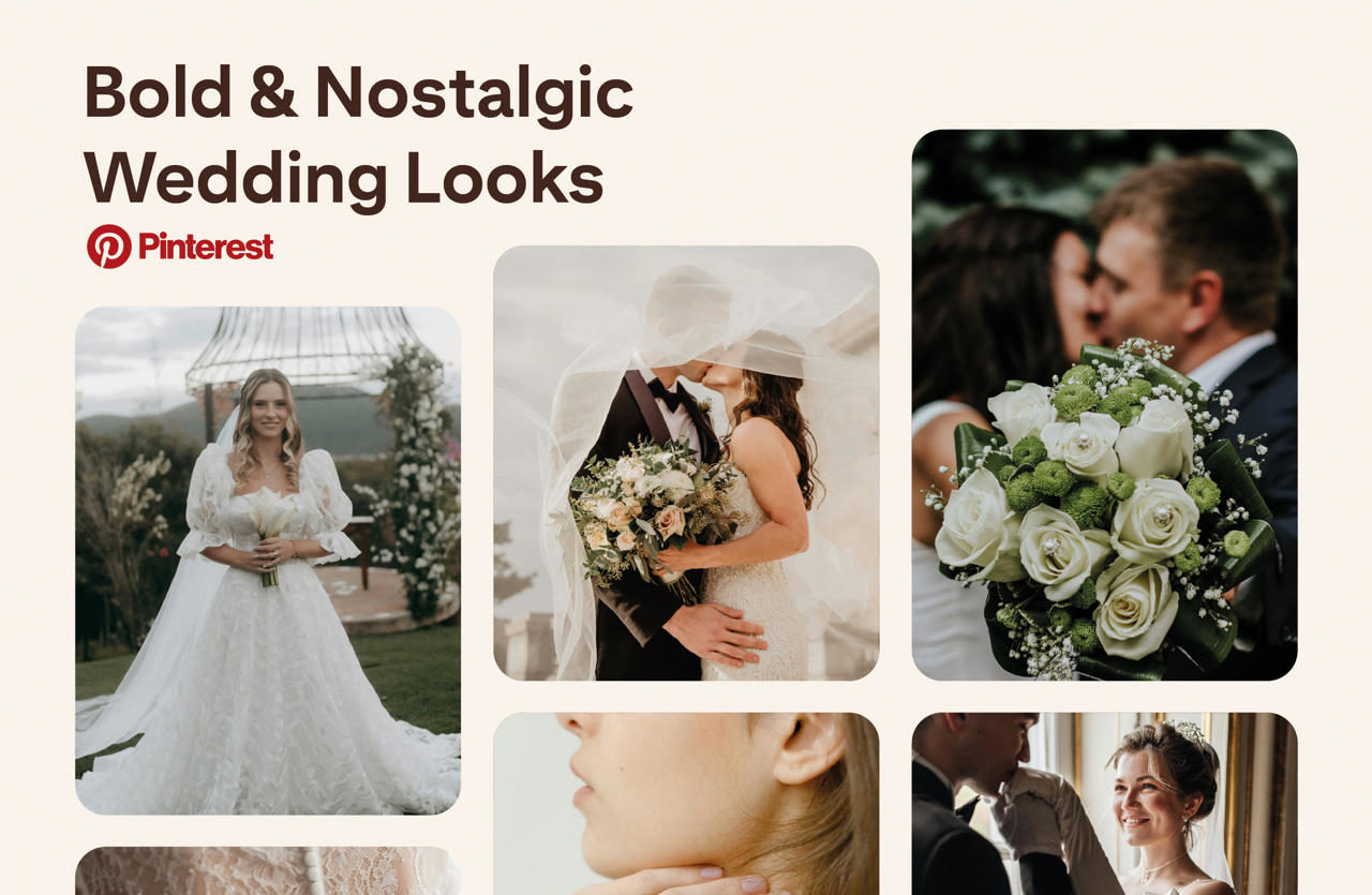 El marrón, el maximalismo y los toques surrealistas marcan las bodas de 2025