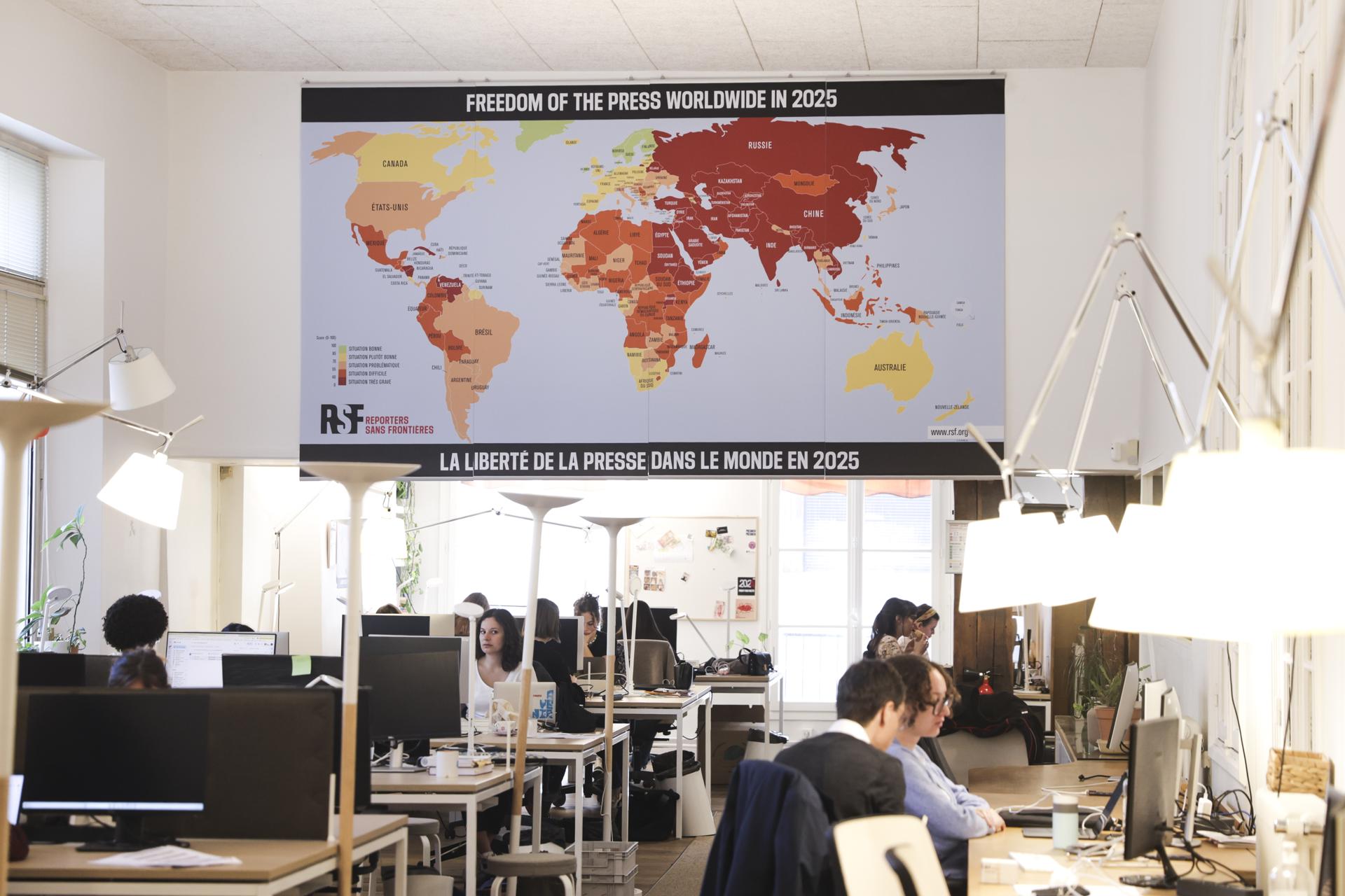 Reporters Without Borders publishes 2025 World Press Freedom Index