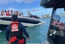 Investigan el hundimiento de un yate en Miami con 32 personas abordo, todas rescatadas