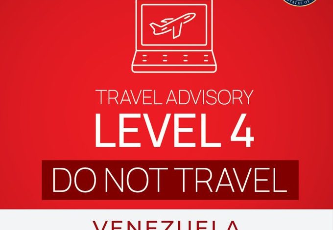 Nuevo llamado del Gobierno de EE.UU.: "No viaje a Venezuela por ningún motivo y evite las fronteras venezolanas con Colombia, Brasil y Guyana"