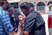 Madre clama por sus hijos durante redada migratoria frente a corte (+VIDEO)