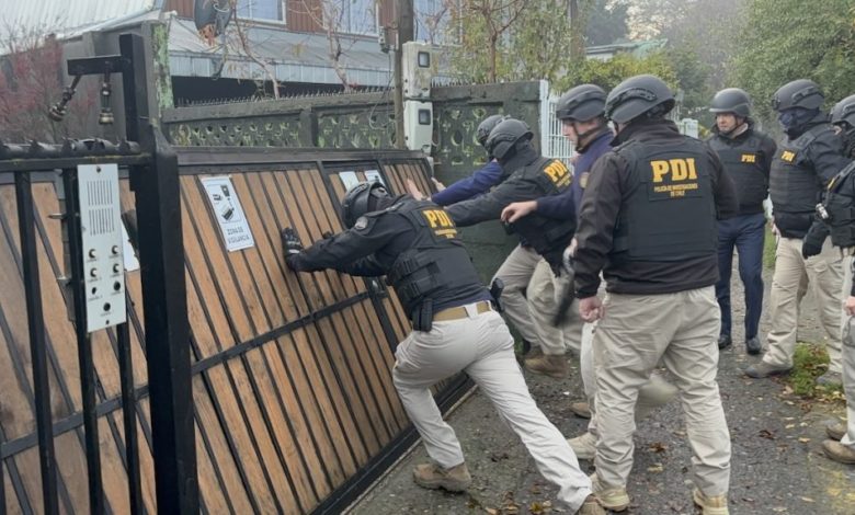 Desmantelan célula del Tren de Aragua en operativo simultáneo con 29 detenidos en Chile