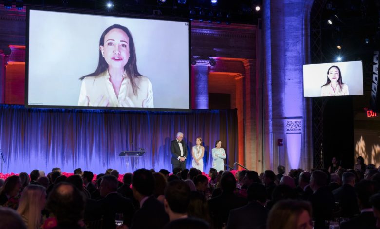María Corina Machado recibe la Medalla de Oro de Americas Society y reafirma su visión para una Venezuela libre