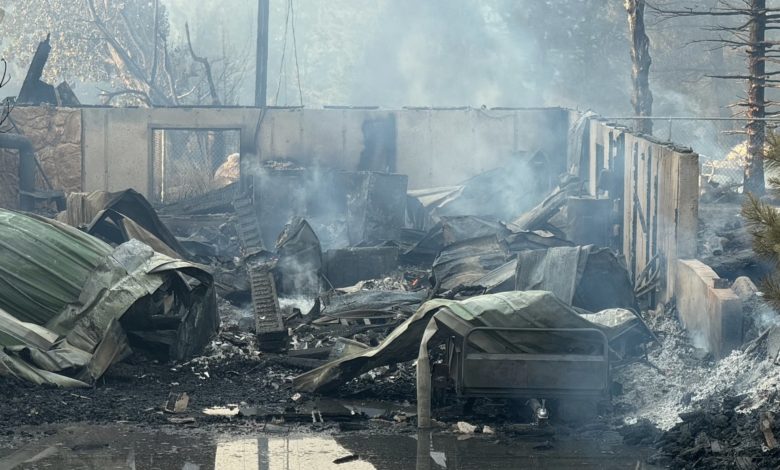 Cox calificó como un milagro que las pérdidas no hayan sido mayores en el incendio en Pine Valley