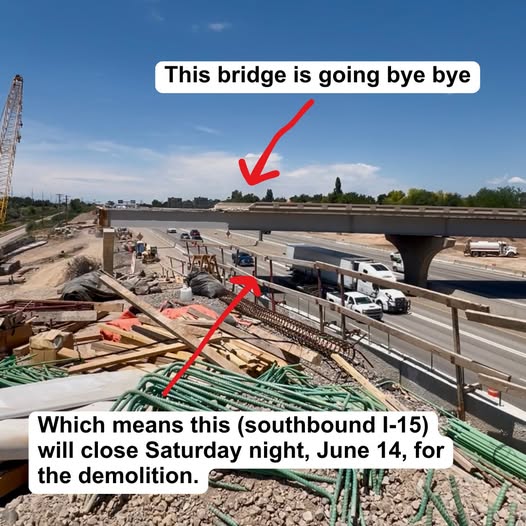 ¡Atención conductores! Importante cierre en la I-15 sur este fin de semana en Farmington