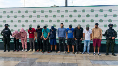 Las autoridades colombianas detienen a once miembros del Tren de Aragua en Bogotá