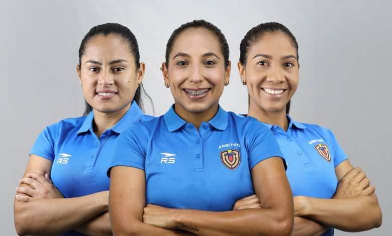 Tres árbitras venezolanas representarán al país en la Copa América Femenina 2025