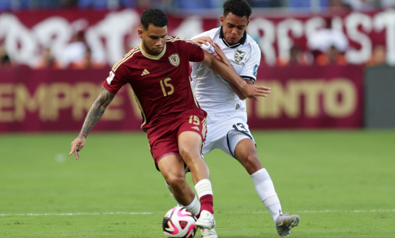 2-0. Venezuela gana ante una errática Bolivia y se pone a un puesto de la clasificación