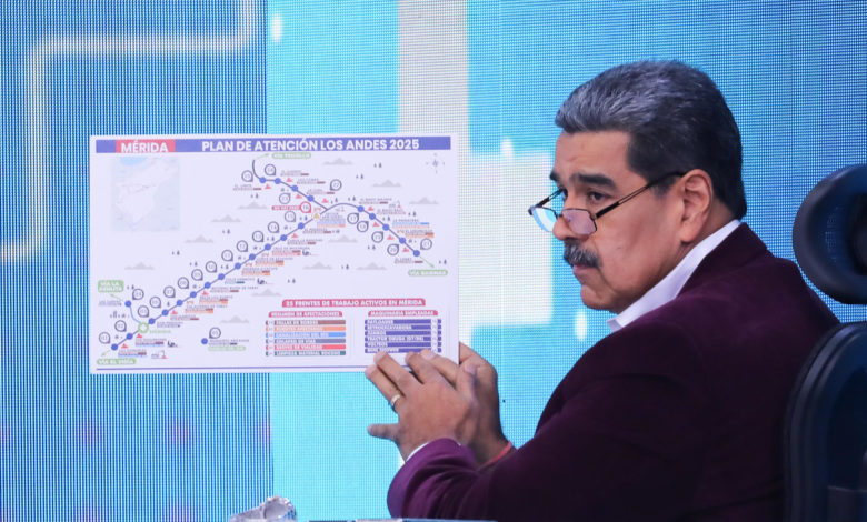 Un muerto por las fuertes lluvias en el oeste de Venezuela, anuncia Maduro