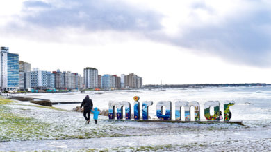 Nevada histórica cubre playas de la costa argentina por primera vez desde 2013