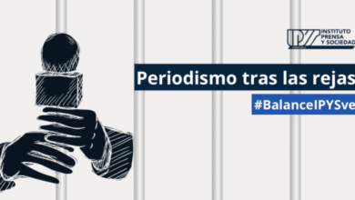 Venezuela se consolidó como el país con más periodistas presos en la región, con 15 trabajadores de la prensa encarcelados
