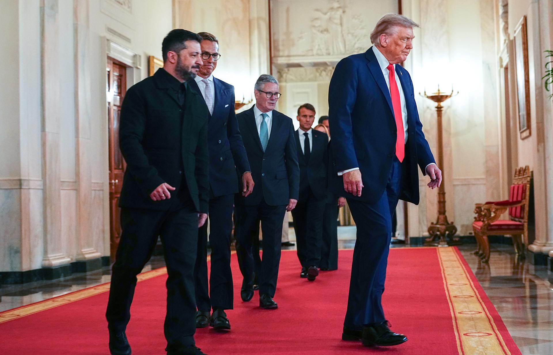 Finaliza la reunión de Trump, socios europeos y Zelenski sobre Ucrania: Casa Blanca