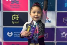 Alondra Valentina González, la niña venezolana que brilla en la gimnasia artística continental desde Chile