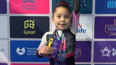 Alondra Valentina González, la niña venezolana que brilla en la gimnasia artística continental desde Chile