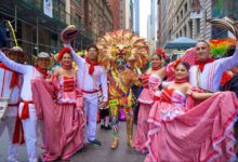 El Carnaval de Barranquilla iluminó Times Square con ritmo, color y orgullo colombiano