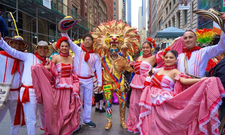 El Carnaval de Barranquilla iluminó Times Square con ritmo, color y orgullo colombiano
