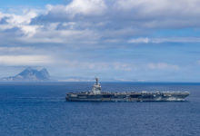 El portaaviones Gerald Ford ya está en camino y podría llegar en una semana al Caribe
