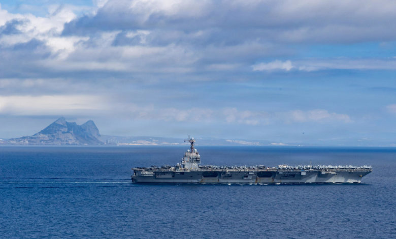 El portaaviones Gerald Ford ya está en camino y podría llegar en una semana al Caribe