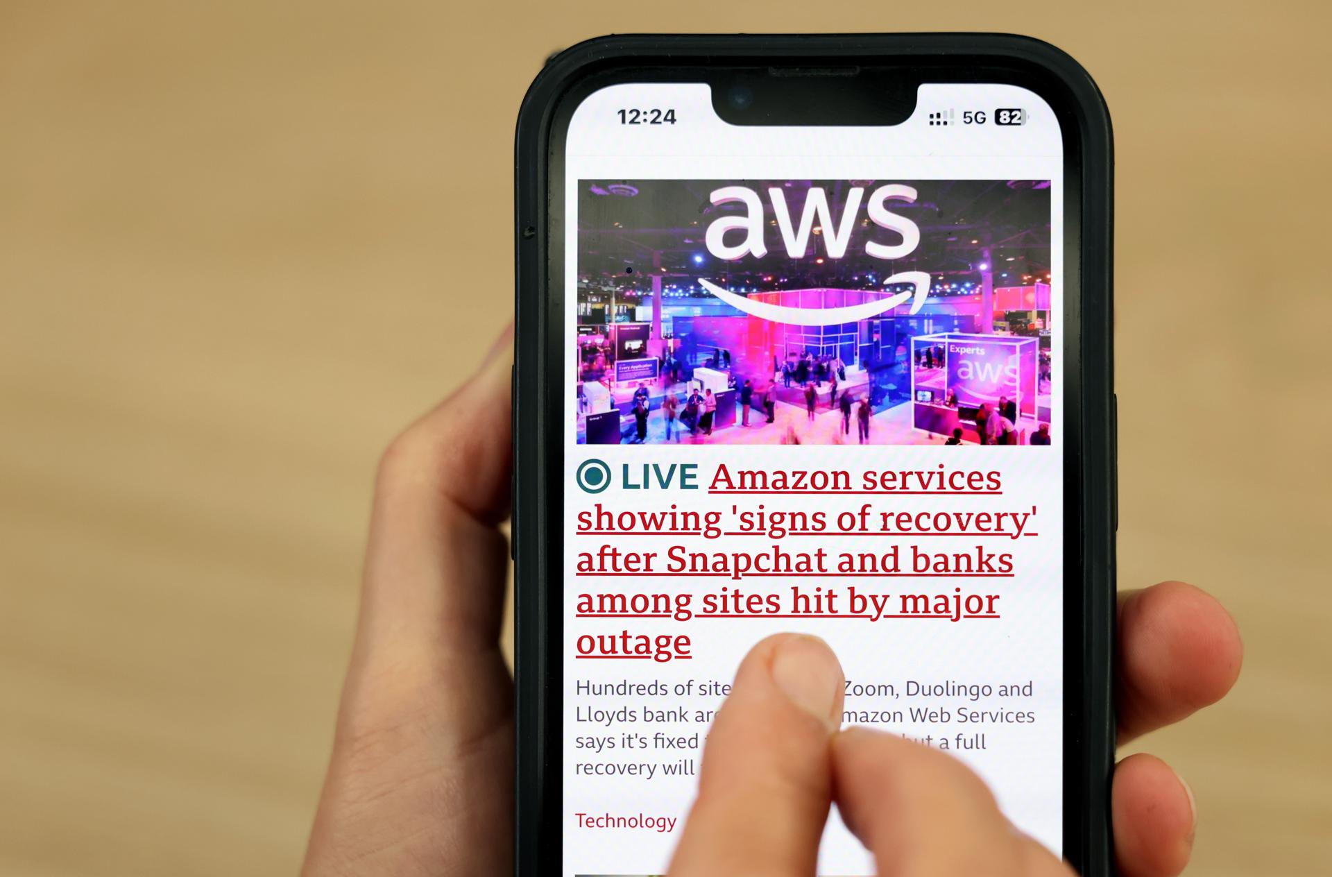 Amazon logra restablecer su servicio tras la caída que afectó a millones de usuarios