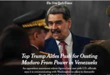 Trump prepara plan para las primeras 100 horas tras una eventual salida de Maduro, según NYT