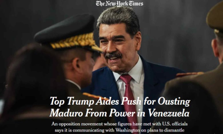 Trump prepara plan para las primeras 100 horas tras una eventual salida de Maduro, según NYT