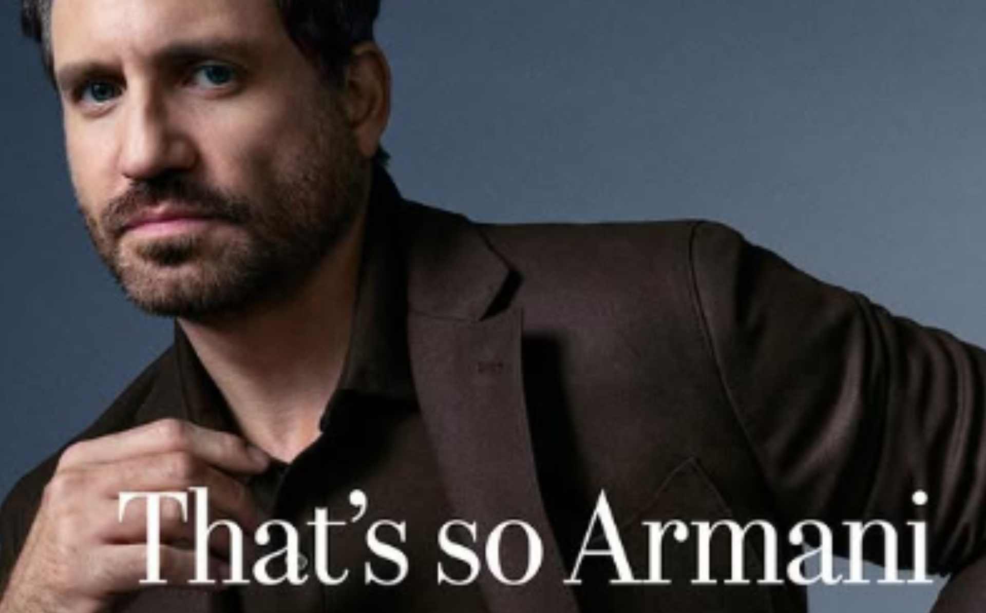 Édgar Ramírez conquista el mundo de la moda como nuevo embajador global de Giorgio Armani