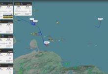 Aviones militares de EE.UU. sobrevolaron aguas cercanas a Venezuela, según una web de rastreo