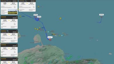 Aviones militares de EE.UU. sobrevolaron aguas cercanas a Venezuela, según una web de rastreo