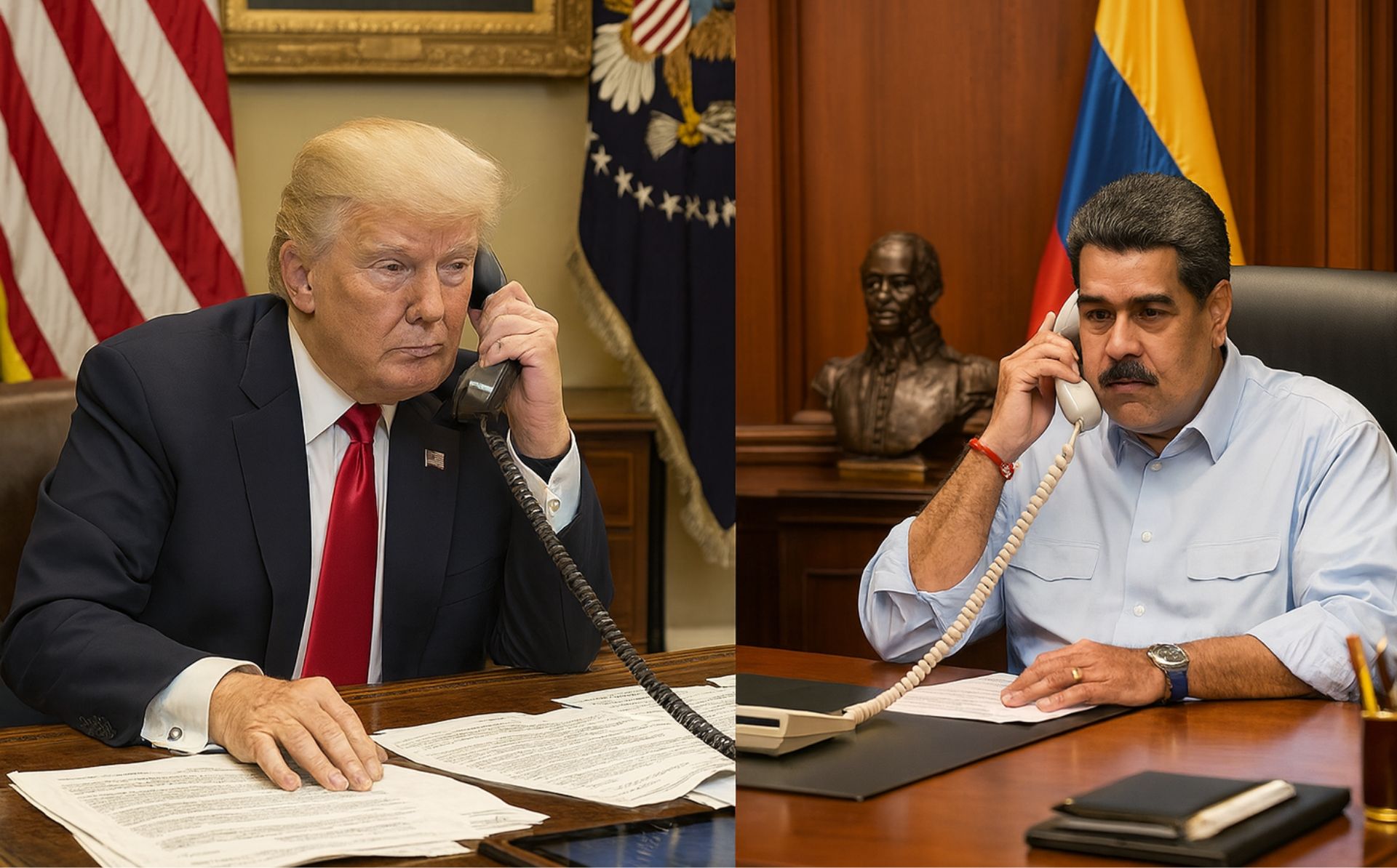 La filtración de una llamada entre Trump y Maduro coloca a los cuerpos de seguridad venezolanos ante una decisión histórica