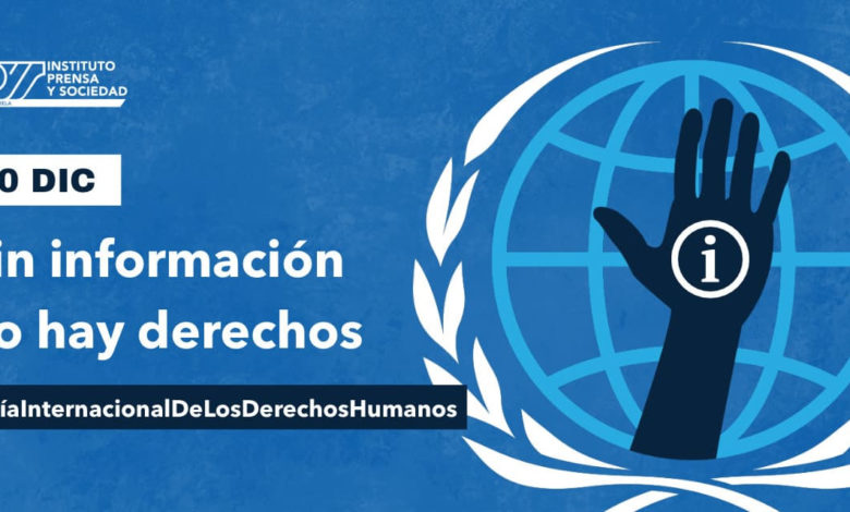 "Sin información no hay derechos" IPYS Venezuela lanza campañan en el marco del Día Mundial de los Derechos Humanos