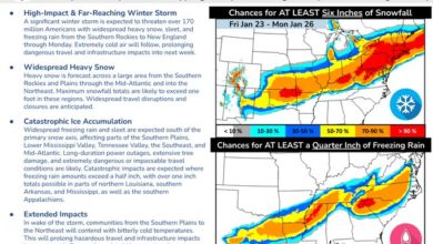 Estados Unidos se prepara para una ola ártica con nieve, hielo y temperaturas extremas