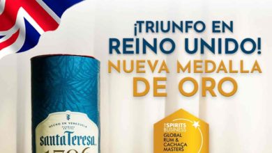 Ron venezolano brilla en Londres: Santa Teresa 1796 conquista medalla de oro internacional