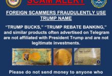 Autoridades de EE. UU. advierten sobre fraude que utiliza el nombre de Trump para engañar a ciudadanos