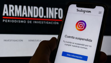 Suspenden cuenta de Armando.info en Instagram tras publicación sobre Bangente y Bancamiga