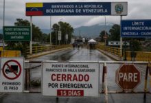 Venezuela suspende paso fronterizo con Colombia durante 15 días