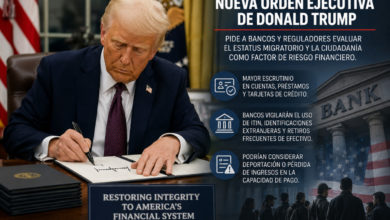Nueva orden de Trump endurece vigilancia bancaria sobre inmigrantes en Estados Unidos