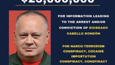 Congresista Carlos Giménez pide la captura de Diosdado Cabello por obstaculizar el ingreso de ayuda humanitaria a Venezuela